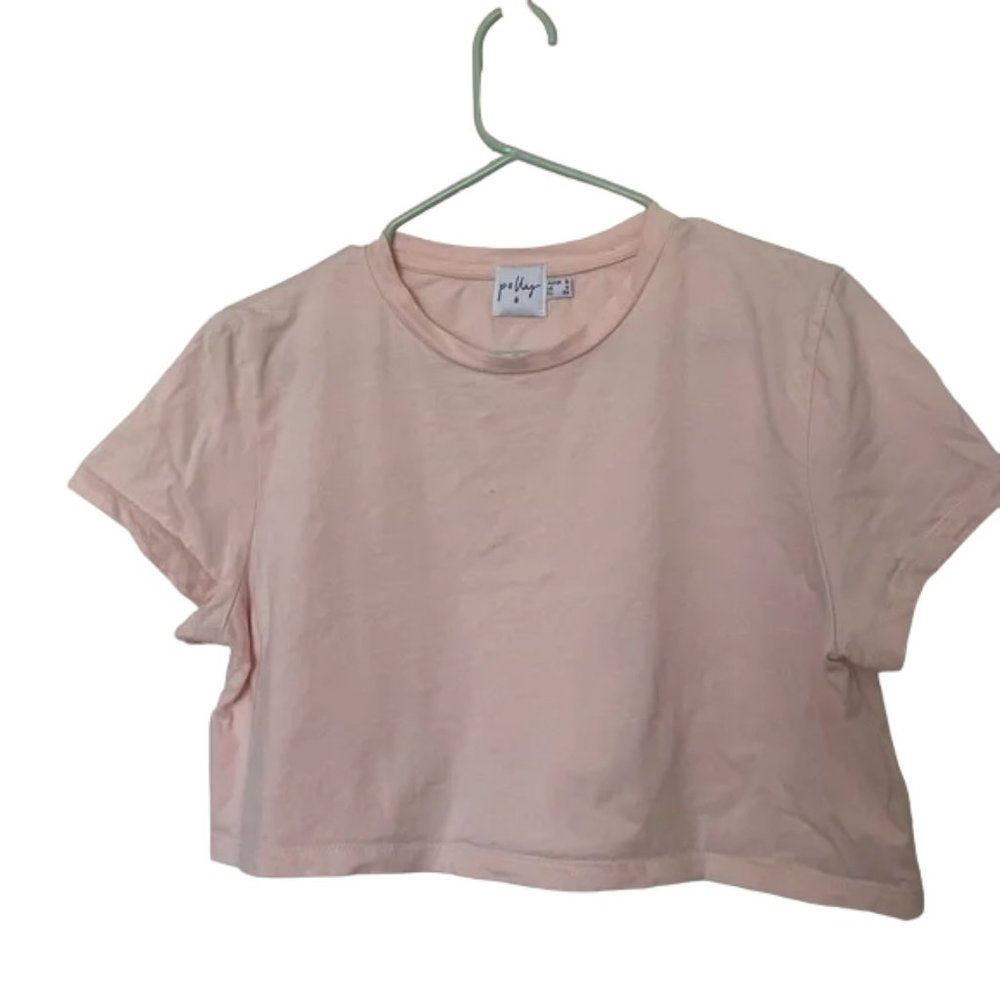 Princess Polly Pink Crop Top Tshirt Size 4